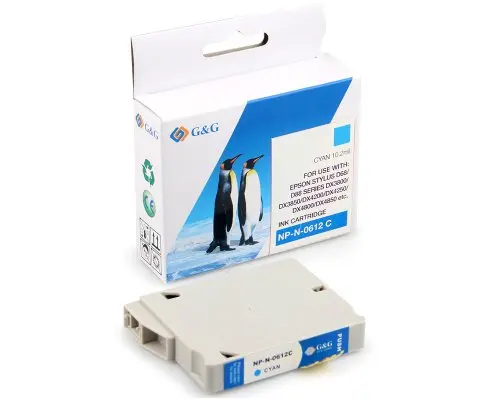 Κεφαλή για EPSON STYLUS D88 Photo Editon/D68Pe/D88PE/DX 4800/4850/4200/3800/3850 - Κυανό - T061240 - G&G - 1