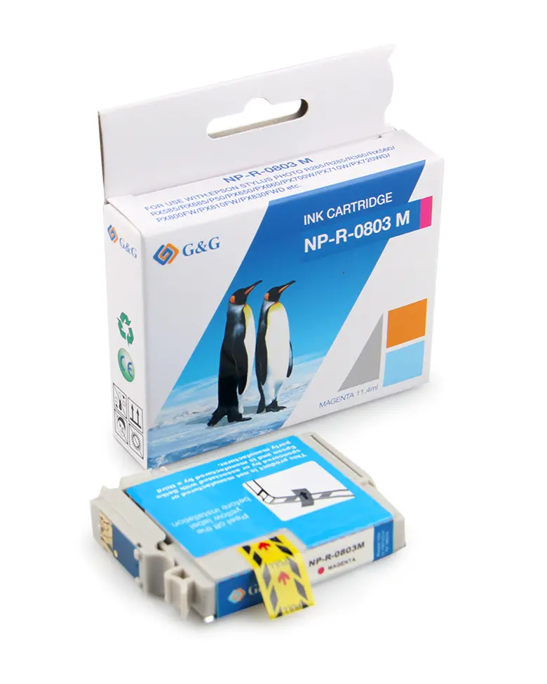Κεφαλή εκτύπωσης για EPSON STYLUS PHOTO R 265/360/RX 560/585/685/P 50/PX 650/660/700/710/720/800/810 - Ματζέντα - T0803M - G&G