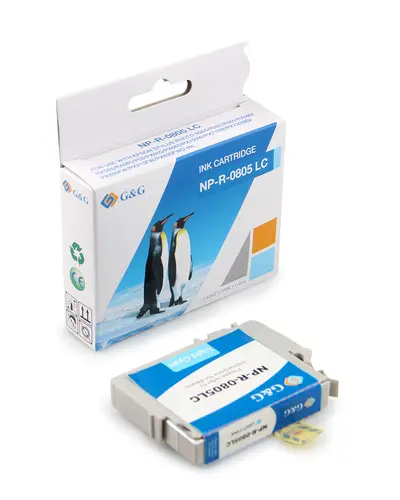 Cap de imprimare pentru EPSON STYLUS PHOTO R 265/360/RX 560/585/685/P 50/ PX 650/660/700/710/720/800/810 - Cyan deschis - T0805LC - G&G - 1