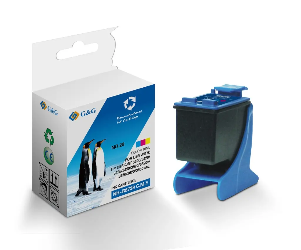 Cap de imprimare, G&G, Color – compatibil cu HP C8728AE (28), DeskJet 3300/3400 series