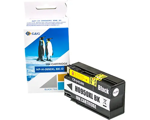 ГЛАВА ЗА HP Officejet Pro 8100/8600 series - HIGH CAPACITY - Black - CN045AE - /950XL/ - Pigment - PN NP-H-0950XLBK-D(PG) - G&G