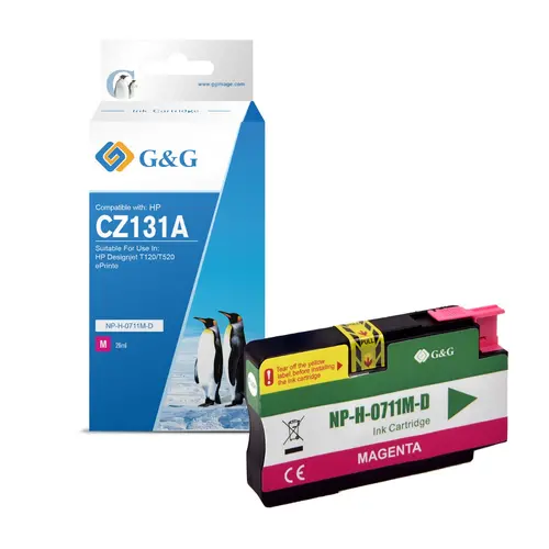 CAP DE IMPRIMARE PENTRU HEWLETT PACKARD Designjet T120/T520 e-Printer series - Magenta - /711M/ - CZ131A - PN NP-H-711M - G&G - 1