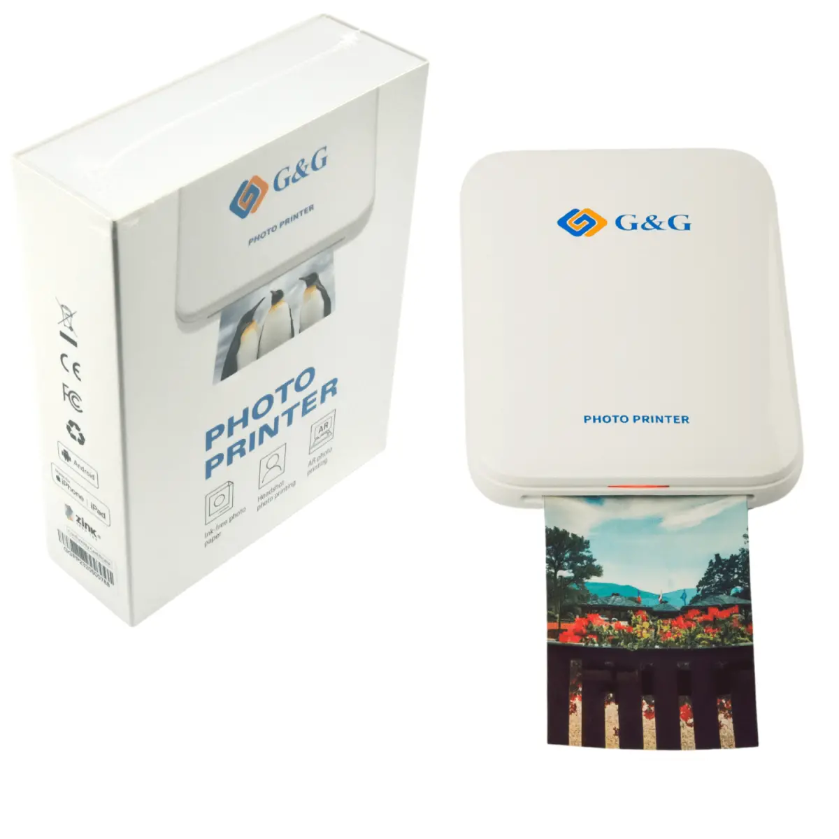ΦΟΡΗΤΟΣ ΦΩΤΟΓΡΑΦΙΚΟΣ ΕΚΤΥΠΩΤΗΣ - POCKET PHOTO PRINTER ZINK - G&G - PN GG-PP023