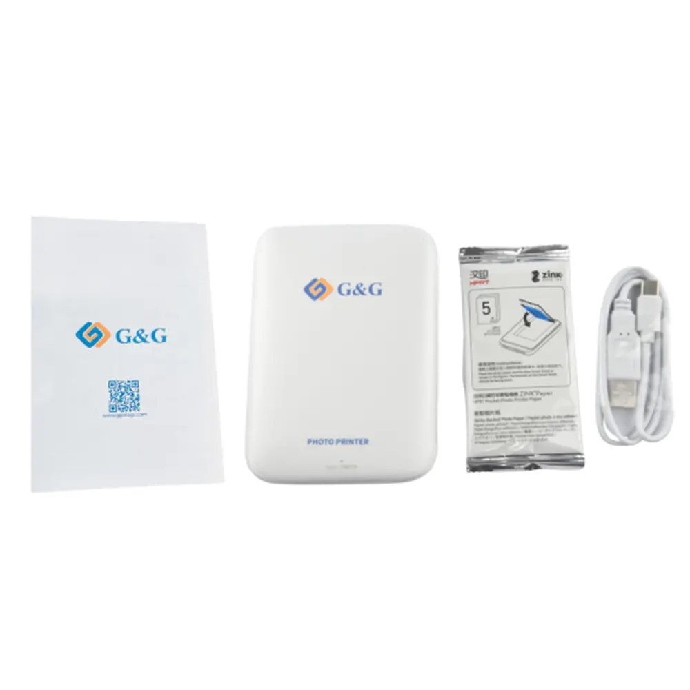 ДЖОБЕН ФОТО ПРИНТЕР - POCKET PHOTO PRINTER ZINK - G&G - PN GG-PP023 - image 2