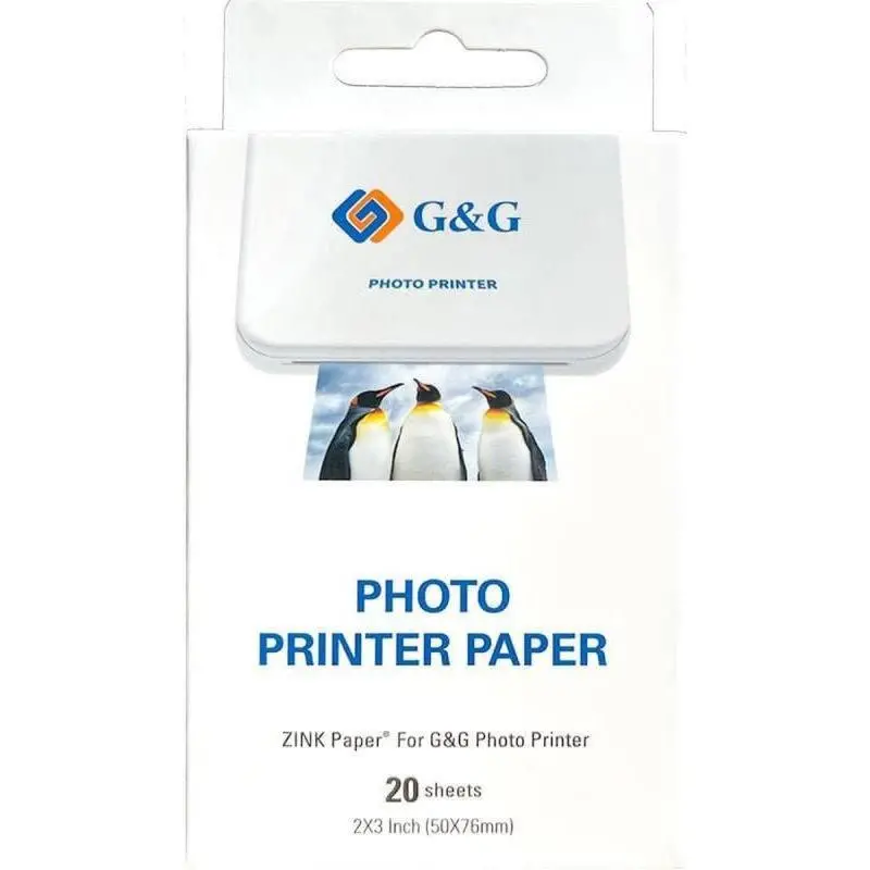 ΦΟΡΗΤΟΣ ΦΩΤΟΓΡΑΦΙΚΟΣ ΕΚΤΥΠΩΤΗΣ - POCKET PHOTO PRINTER ZINK - G&G - PN GG-PP023 - image 3