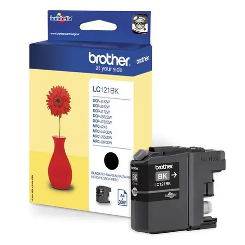 CAP DE PRINTARE PENTRU BROTHER DCP J132W/J152W/J172W/552DW/J752DW/MFC J245/J470DW/J650DW/J870DW - Negru - PN LC121BK (LC-121BK) - 1