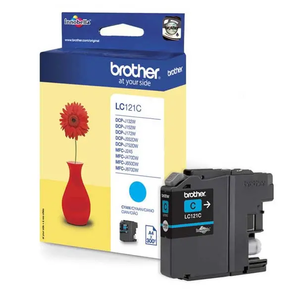 ГЛАВА ЗА BROTHER DCP J132W/J152W/J172W/552DW/J752DW/MFC J245/J470DW/J650DW/J870DW - Cyan - PN LC121C (LC-121C)
