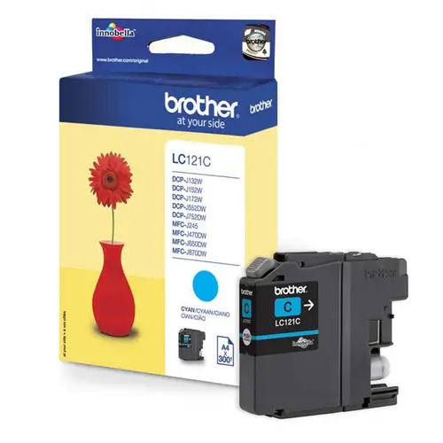 CAP DE PRINTARE PENTRU BROTHER DCP J132W/J152W/J172W/552DW/J752DW/MFC J245/J470DW/J650DW/J870DW - Cyan - PN LC121C (LC-121C) - 1