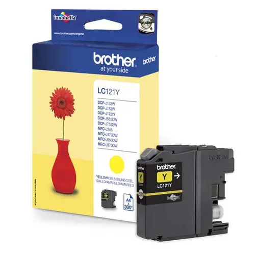 ΚΕΦΑΛΗ ΕΚΤΥΠΩΣΗΣ ΓΙΑ BROTHER DCP J132W/J152W/J172W/552DW/J752DW/MFC J245/J470DW/J650DW/J870DW - Κίτρινο - PN LC121Y (LC-121Y) - 1