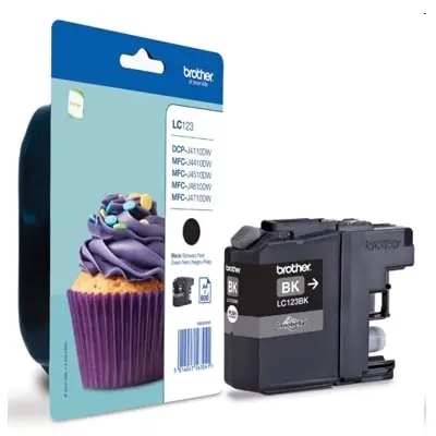 ГЛАВА ЗА BROTHER DCP J132W/J152W/J172W/J552DW/J752/J4110DW/MFC J245/J470DW/J650D/J870DW/J4410DW/J4510DW/J4610DW/J4710DW/J6520DW/J6720DW/J6920DW - Black - PN LC123BK (LC-123BK)