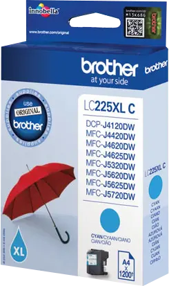 Κεφαλή εκτύπωσης για BROTHER MFC J4420DW/J4620DW/J5320DW/J5620DW/J5720DW - Κυανό - ΥΨΗΛΗΣ ΧΩΡΗΤΙΚΟΤΗΤΑΣ - PN LC225XLC (LC-225XLC) - 1