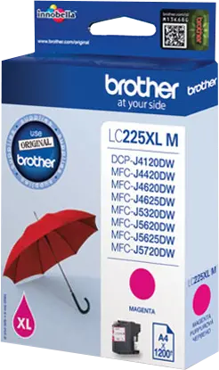 Cap de imprimare pentru BROTHER MFC J4420DW/J4620DW/J5320DW/J5620DW/J5720DW - Magenta - CAPACITATE MARE - PN LC225XLM (LC-225XLM) - 1