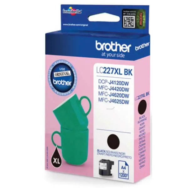 Cap de imprimare pentru BROTHER MFC J4420DW/J4620DW - CAPACITATE MARE - Negru - PN LC227XLBK (LC-227XLBK)