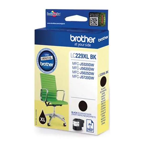 Cap de imprimare pentru BROTHER MFC J5320DW/J5620DW/J5720DW - Negru - CAPACITATE MARE - PN LC229XLBK (LC-229XLBK)