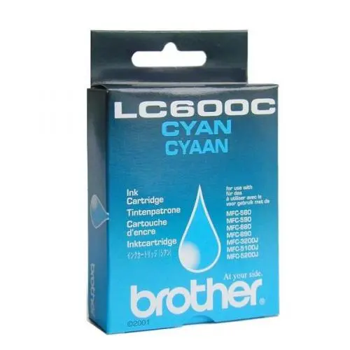 ГЛАВА ЗА BROTHER MFC 580/590/880/890/3200J/5100J/5200J - Cyan - PN LC600C (LC-600C)