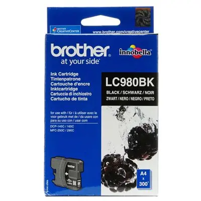 Cap de imprimare pentru BROTHER MFC 250C/290C/DCP 145C/165C - Negru - PN LC980BK (LC-980BK) - 1