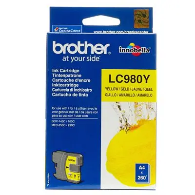 Cap de imprimare pentru BROTHER MFC 250C/290C/DCP 145C/165C - Galben - PN LC980Y (LC-980Y)