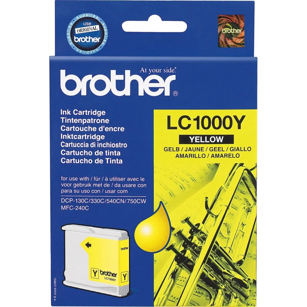 Κεφαλή εκτύπωσης για BROTHER MFC 240C/440C/465/660/680/845/885/DCP 130C/330/350/540/560/750/770 - Κίτρινο - PN LC1000Y (LC-1000Y)