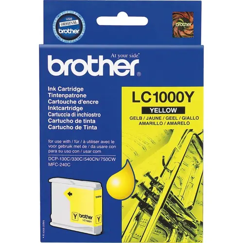 Cap de imprimare pentru BROTHER MFC 240C/440C/465/660/680/845/885/DCP 130C/330/350/540/560/750/770 - Galben - PN LC1000Y (LC-1000Y) - 1