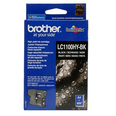 Cap de imprimare pentru BROTHER MFC 6490CW/DCP 6690CW - Negru - CAPACITATE MARE - PN LC1100HYBK (LC-1100HYBK)