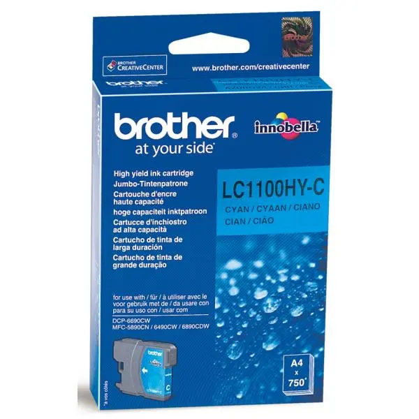 ГЛАВА ЗА BROTHER MFC 6490CW/DCP 6690CW - Cyan - HIGH CAPACITY - PN LC1100HYC (LC-1100HYC)