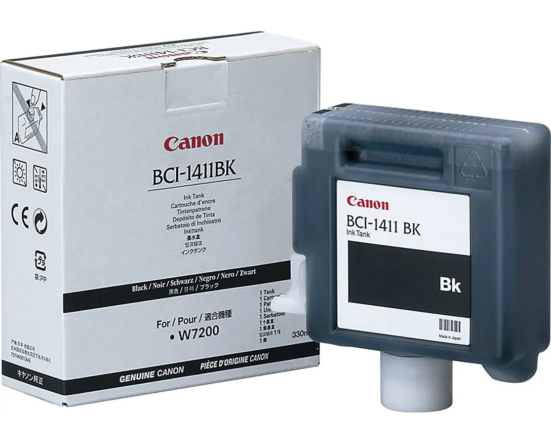 CAP DE PRINTARE PENTRU CANON W7200/W8200/W8400 - Negru - rezervor de cerneală - BCI-1411BK (BCI1411BK) - PN 7574A001