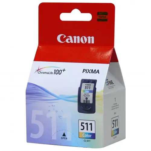 ГЛАВА ЗА CANON PIXMA MP240/MP260/MP480 - Color - ink cartridge - /511/ - CL-511 (CL511) - PN 2972B001 - image 1