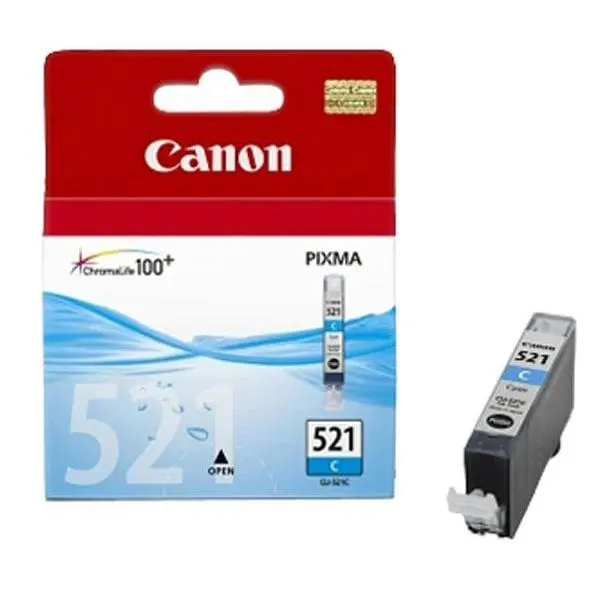 ΚΕΦΑΛΗ ΕΚΤΥΠΩΣΗΣ ΓΙΑ CANON PIXMA iP 3600/4600/MP 540/620/630/980 - Κυανό - δοχείο μελάνης - /521/ - CLI-521C (CLI521C) - PN 2934B001