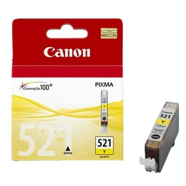 ГЛАВА ЗА CANON PIXMA iP 3600/4600/MP 540/620/630/980 - Yellow - ink tank - /521/ - CLI-521Y (CLI521Y) - PN 2936B001