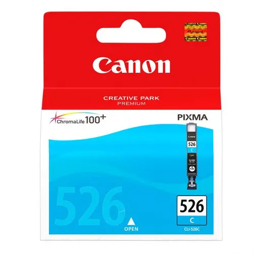 ΚΕΦΑΛΗ ΓΙΑ CANON PIXMA iP 4850/MG 5150/5250/6150/8150 - Κυανό - δοχείο μελανιού - /526/ - CLI-526C (CLI526C) - PN 4541B001 - 1