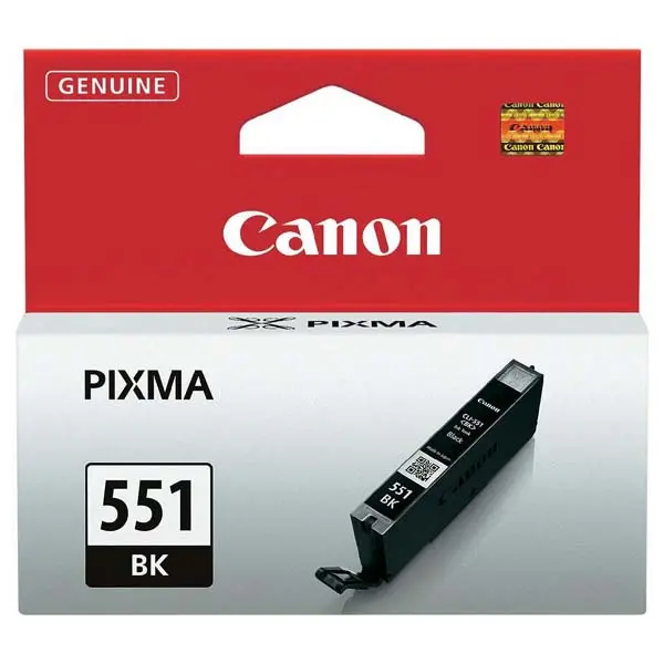 ΚΕΦΑΛΗ ΓΙΑ CANON PIXMA IP 7250/PIXMA MG 5450/6350 - Μαύρο - δοχείο μελανιού - /551/ - CLI-551BK (CLI551BK) - PN 6508B001