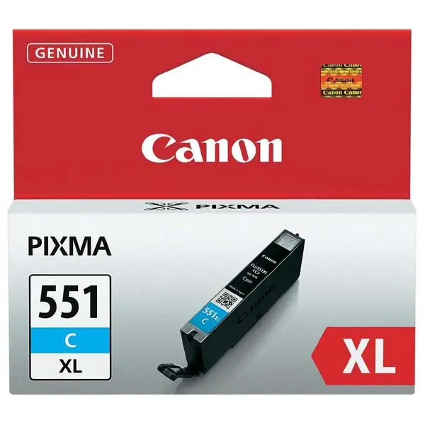CAP PENTRU CANON PIXMA IP 7250/PIXMA MG 5450/6350 - Cyan - rezervor de cerneală - CAPACITATE MARE - /551/ - CLI-551XLC (CLI551XLC) - PN 6444B001
