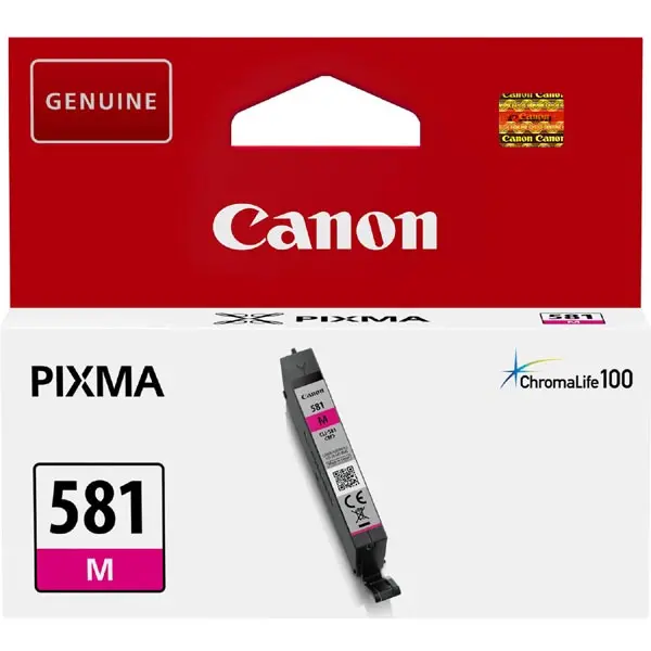 ΚΕΦΑΛΗ ΓΙΑ CANON PIXMA TR 7550/8550/TS 6150/6151/8150/8151/8152/9150/9155 - Ματζέντα - δοχείο μελανιού - /581/ - CLI-581M (CLI581M) - PN 2104C001
