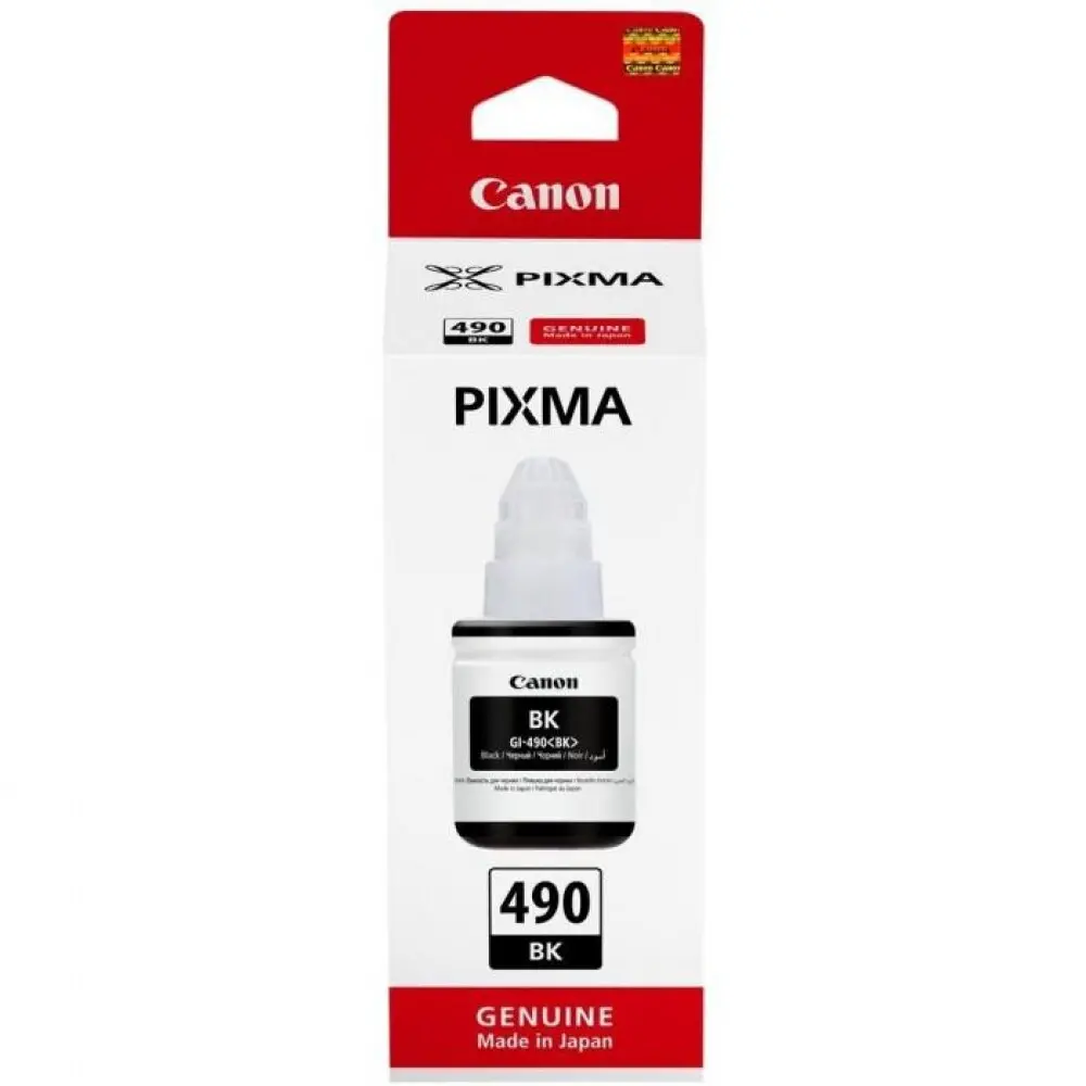 ΦΙΑΛΗ ΜΕΛΑΝΙΟΥ ΓΙΑ CANON PIXMA G1400/G2400/G3400 - /490/ - GI-490BK (GI490BK) - Φιάλη μελανιού - Μαύρο - PN BS0663C001AA
