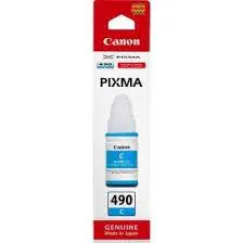 БУТИЛКА МАСТИЛО ЗА CANON PIXMA G1400/G2400/G3400 - /490/ - GI-490C (GI490C) - Ink Bottle - Cyan - PN BS0664C001AA
