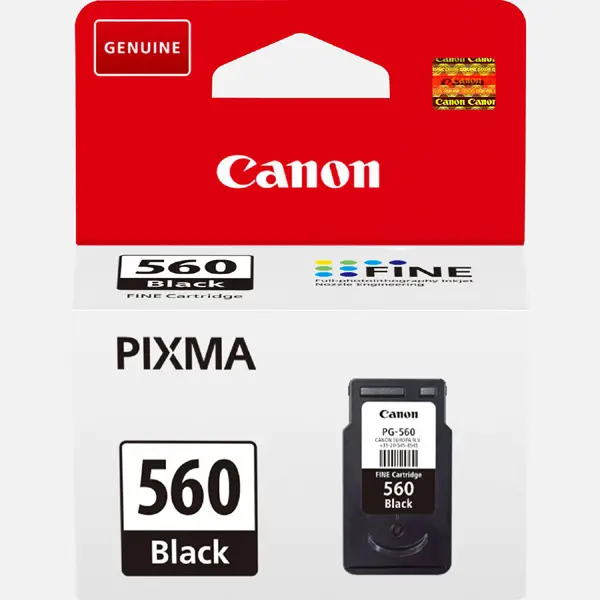 ΚΕΦΑΛΗ ΓΙΑ CANON PIXMA TS 5350/5351/5352/5353 - Μαύρο - φυσίγγιο μελανιού - /560/ - PG-560 (PG560) - PN 3713C001