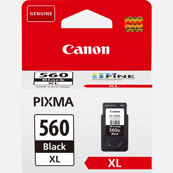 ΚΕΦΑΛΗ ΓΙΑ CANON PIXMA TS 5350/5351/5352/5353 - ΥΨΗΛΗΣ ΧΩΡΗΤΙΚΟΤΗΤΑΣ - Μαύρο - δοχείο μελανιού - /560/ - PG-560XL (PG560XL) - PN 3712C001