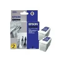 SET 2 CAPURI DE PRINTARE PENTRU EPSON STYLUS 740/760/860/1160 - Negru pachet dublu - S020189 - OUTLET - PN S020209