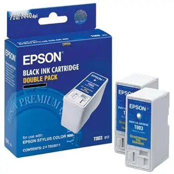 КОМПЛЕКТ 2 ГЛАВИ ЗА EPSON STYLUS COLOR 900/980N - Black - TWIN PACK - OUTLET - PN T003012