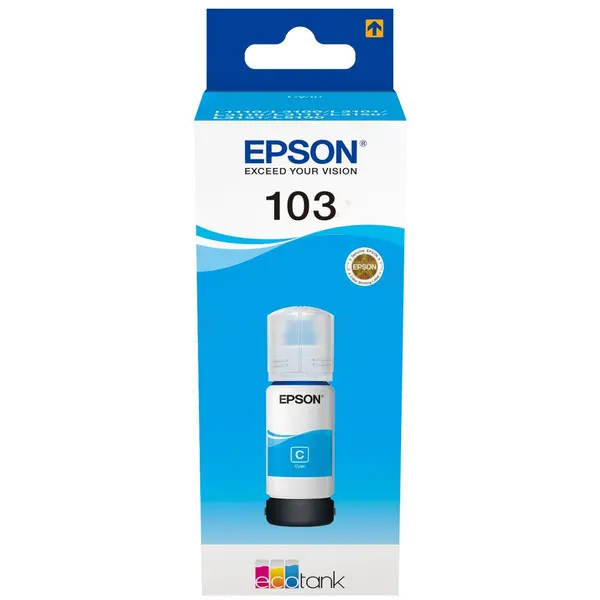 БУТИЛКА МАСТИЛО ЗА EPSON L1110/L3100/L3101/L3110/L3150/L5190 - /103/ - EcoTank - Cyan - Ink Bottle - PN C13T00S24A