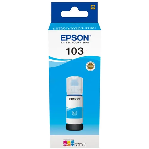 ΜΠΟΥΚΑΛΙ ΜΕΛΑΝΙΟΥ ΓΙΑ EPSON L1110/L3100/L3101/L3110/L3150/L5190 - /103/ - EcoTank - Κυανό - Μπουκάλι μελανιού - PN C13T00S24A - 1