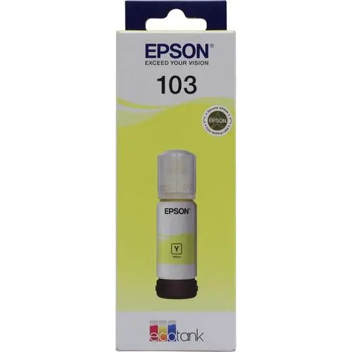 ΜΠΟΥΚΑΛΙ ΜΕΛΑΝΙΟΥ ΓΙΑ EPSON L1110/L3100/L3101/L3110/L3150/L5190 - /103/ - EcoTank - Κίτρινο - Μπουκάλι μελανιού - PN C13T00S44A - 1