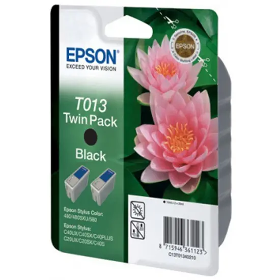 ΣΕΤ 2 ΚΕΦΑΛΕΣ ΕΚΤΥΠΩΣΗΣ ΓΙΑ EPSON STYLUS COLOR 480/580 - Μαύρο - ΔΙΠΛΗ ΣΥΣΚΕΥΑΣΙΑ - OUTLET - PN T013402 - A