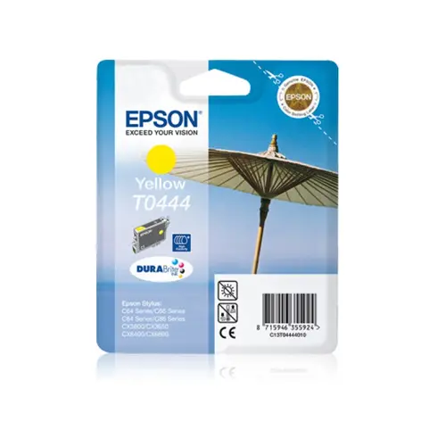 ГЛАВА ЗА EPSON STYLUS C64/C66/C84/CX 3600/3650/6400/6600 - Yellow - HIGH CAPACITY - PN C13T044440