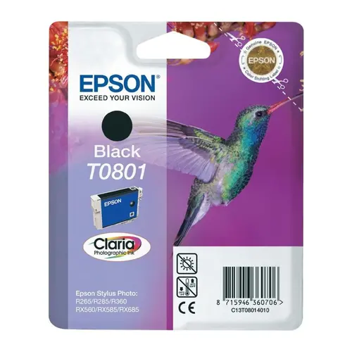 Cap de imprimare pentru EPSON STYLUS PHOTO R 265/285/360/RX 560 - Negru - PN C13T08014010 - 1