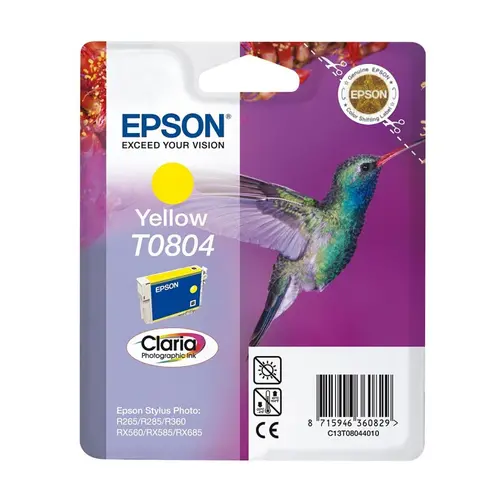 Κεφαλή εκτύπωσης για EPSON STYLUS PHOTO R 265/285/360/RX 560 - Κίτρινο - PN C13T08044010 - 1