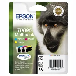 КОМПЛЕКТ 3 ГЛАВИ ЗА EPSON STYLUS S 20/SX 100/105/200/205/400/405/BX 300F - MULTI PACK - C/M/Y - PN C13T08964010
