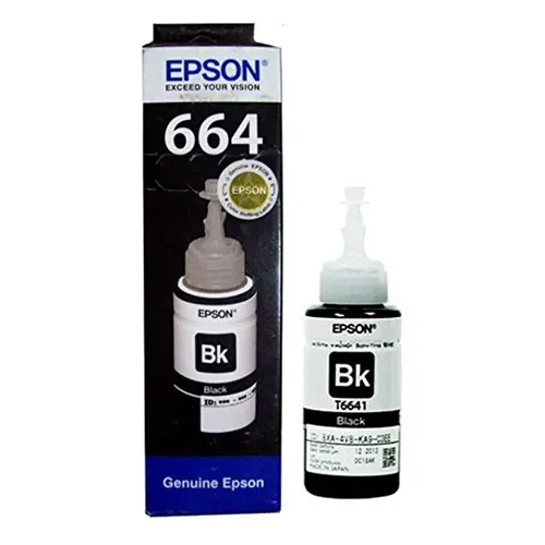 ΜΠΟΥΚΑΛΑ ΜΕΛΑΝΙΟΥ ΓΙΑ EPSON EcoTank L100/L110/L200/L210/L300/L355/L550 - Μπουκάλα μελανιού - Μαύρο - /664/ - T6641 - PN C13T66414A - 1