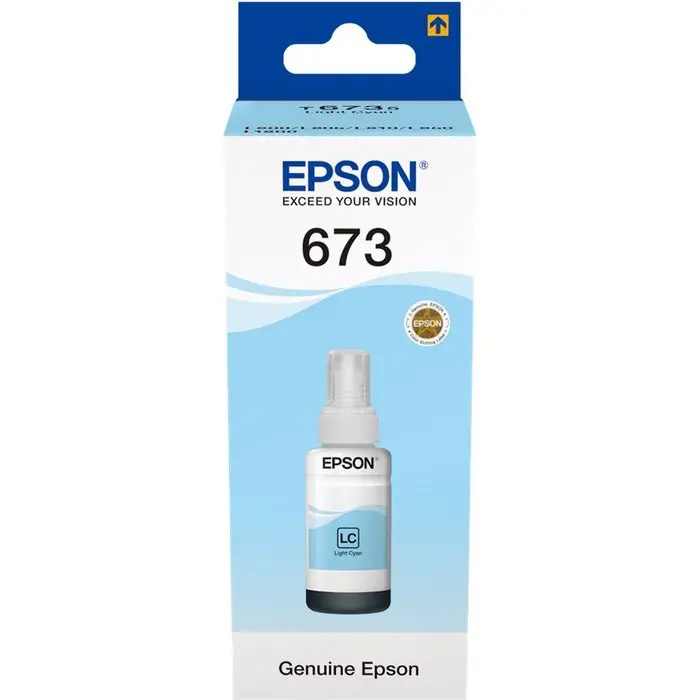 БУТИЛКА МАСТИЛО ЗА EPSON EcoTank L800/L810/L850/L1800/L805 - Ink Bottle - Light Cyan - /673/ - T6735 - PN C13T67354A