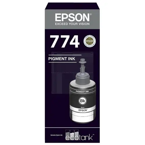 БУТИЛКА МАСТИЛО ЗА EPSON WorkForce M100/M105/M200/M205/L605/L655/L1455 - Pigment Black - Ink Bottle - /774/ - PN C13T77414A